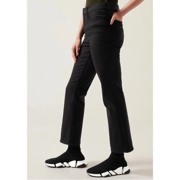 ATHLETA Black Flex Kick Flare Jeans Size 10 - Picture 12 of 12